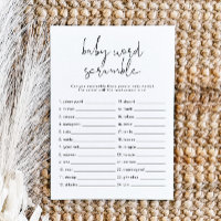 ADELLA Modern Minimalist Baby Word Scramble Game I