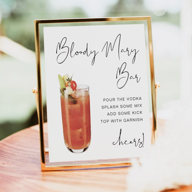ADELLA Modern Minimalist Bloody Mary Bar Sign (Creator Uploaded)