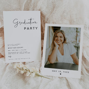 ADELLA Modern Minimalist Graduation Party Invitation