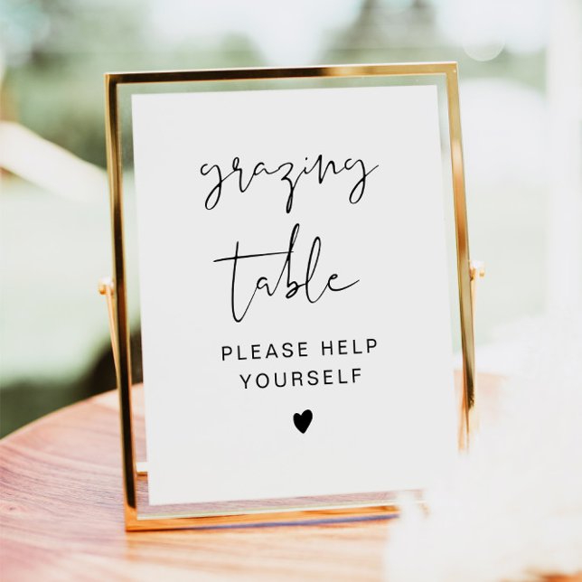 ADELLA Modern Minimalist Grazing Table Sign (Creator Uploaded)