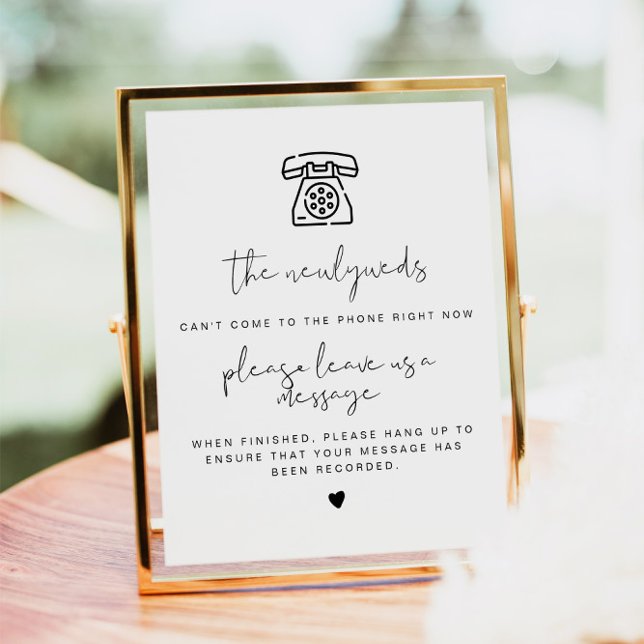 ADELLA Modern Minimalist Telephone Guestbook Sign  (Creator Uploaded)