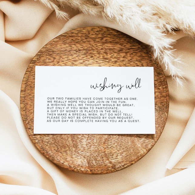 ADELLA Modern Minimalist Wishing Well Card (Creator Uploaded)