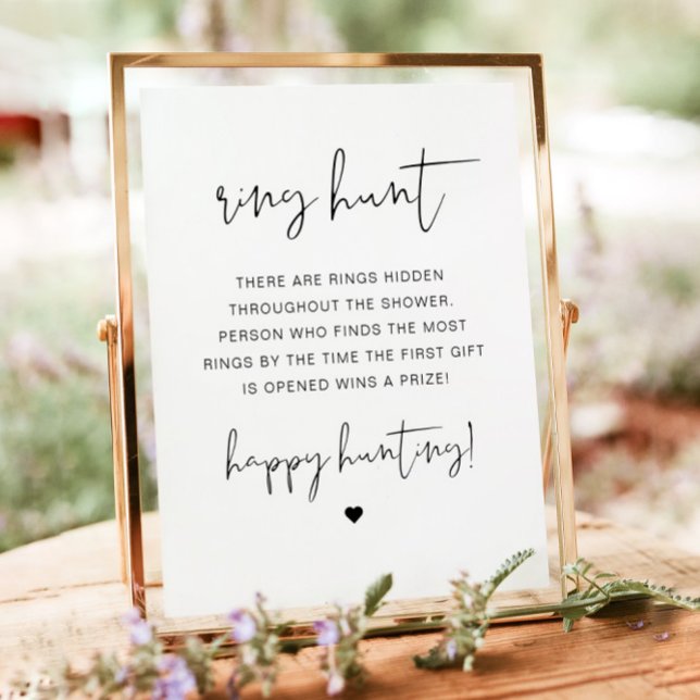 ADELLA Modern Ring Hunt Bridal Shower Game  Poster (Creator Uploaded)