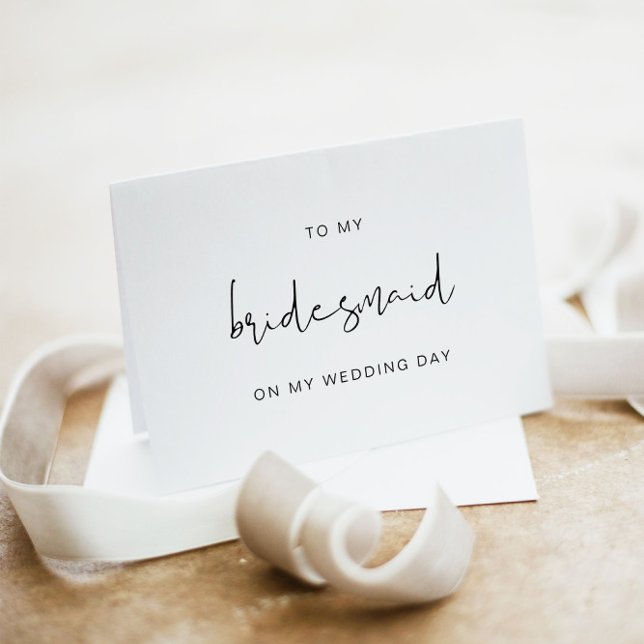 ADELLA To My Bridesmaid On My Wedding Day Card (Creator Uploaded)