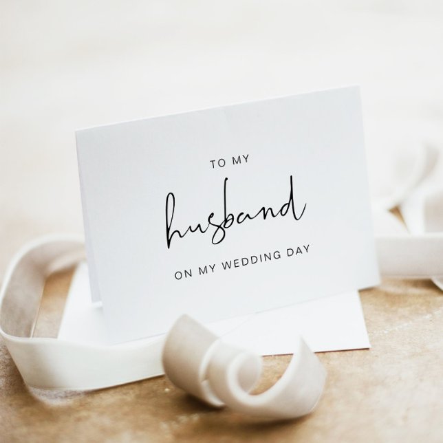 ADELLA To My Husband On My Wedding Day Card (Creator Uploaded)