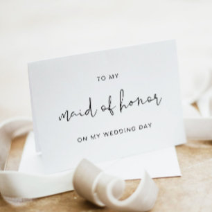 ADELLA To My Maid of Honour On My Wedding Day Card