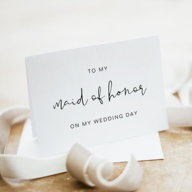 ADELLA To My Maid of Honour On My Wedding Day Card (Creator Uploaded)