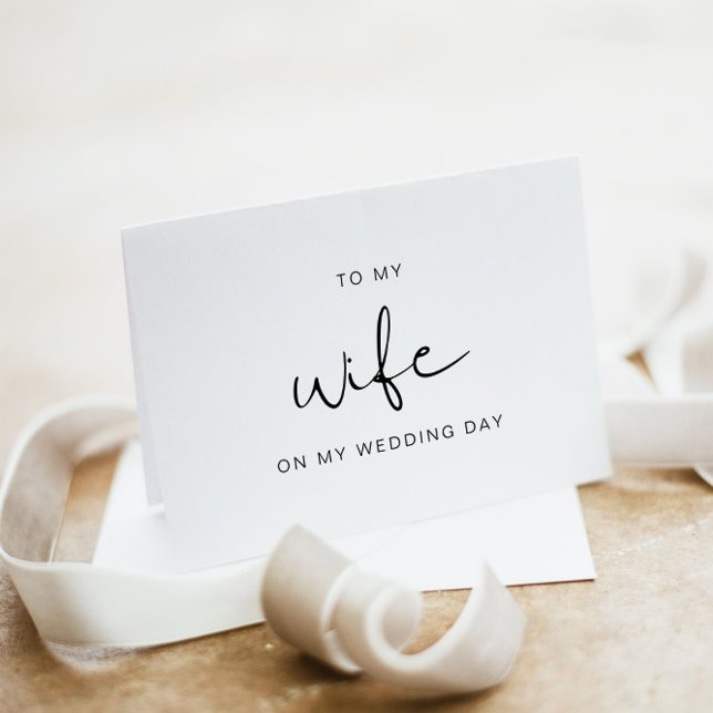 ADELLA To My Wife On My Wedding Day Card (Creator Uploaded)