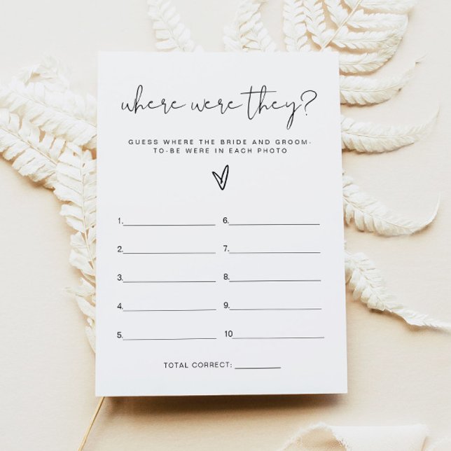 ADELLA Where Were They Bridal Shower Game Card (Creator Uploaded)