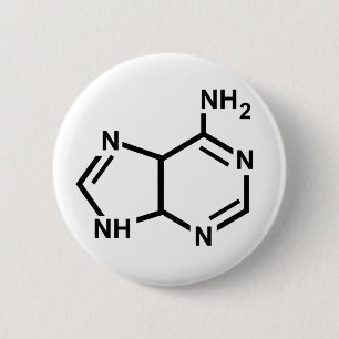 Adenine 6 Cm Round Badge