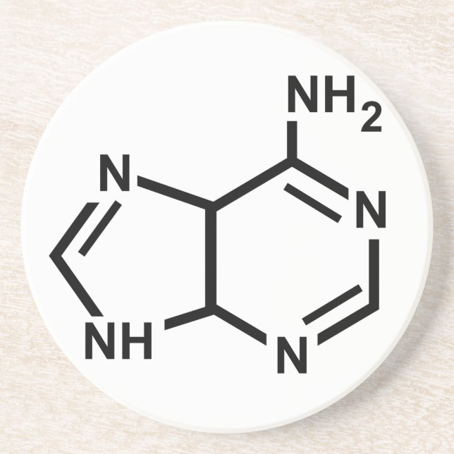 Adenine Coaster (Front)