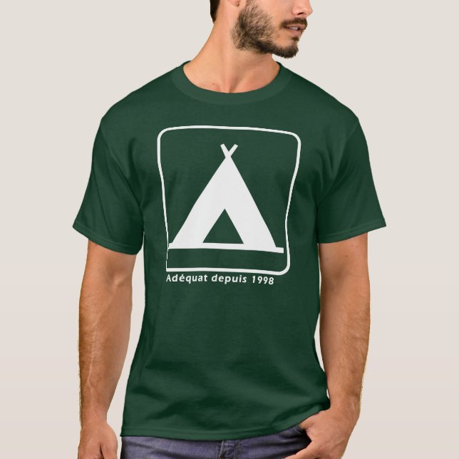 Adequate campers (dark) T-Shirt (Front)