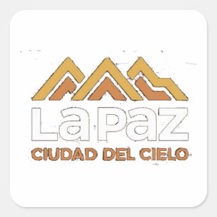 Adesivo La Paz ciudad del cielo Square Sticker