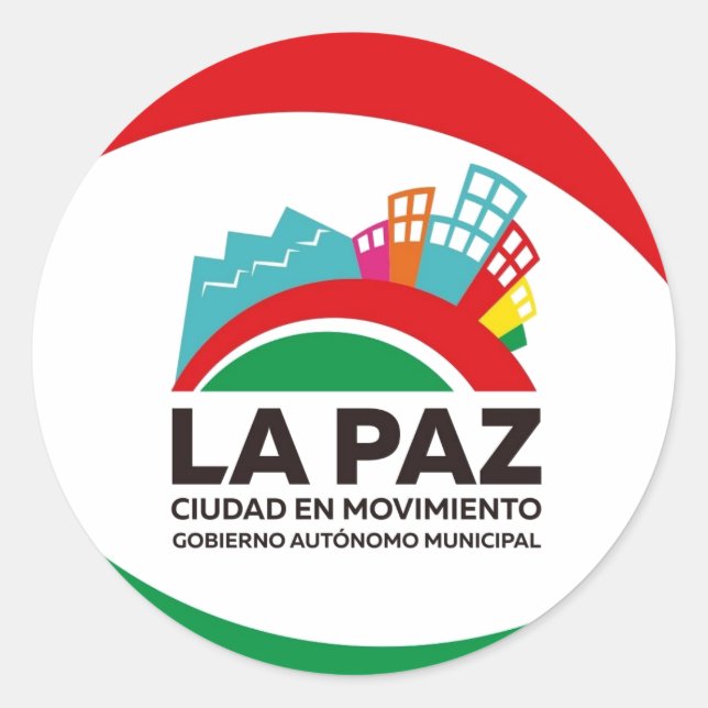 Adesivo La Paz Classic Round Sticker (Front)