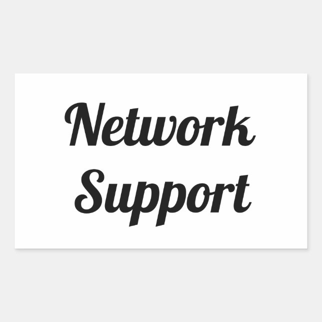Adesivo network support rectangular sticker (Front)