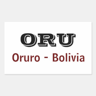 Adesivo Oruro - Bolivia Rectangular Sticker
