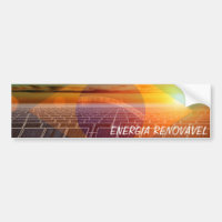 Adesivo para carro ENERGIA RENOVÁVEL