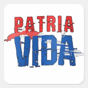 Adesivo Patria y vida Square Sticker