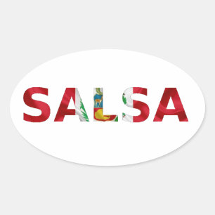 Adesivo salsa Perú Oval Sticker