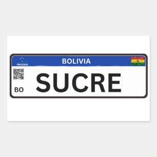 Adesivo Sucre Mercosur Rectangular Sticker