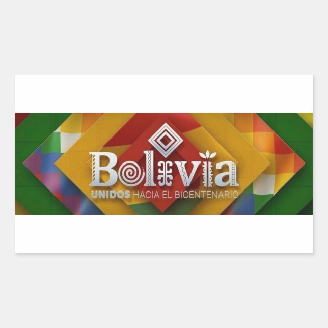 Adesivo united towards the bicentennial rectangular sticker (Front)