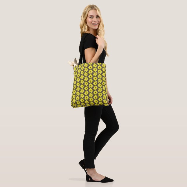 Adey Abeba Flower Ethiopian Tote Bag (On Model)