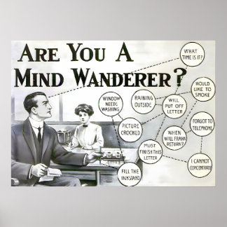 ADHD Advertising Poster | Vintage Ad | 