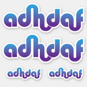 ADHD(af): ADD & ADHD Awareness Typography Stickers