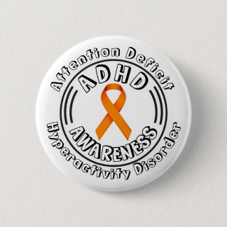ADHD Attention Deficit Hyperactivity Disorder 6 Cm Round Badge