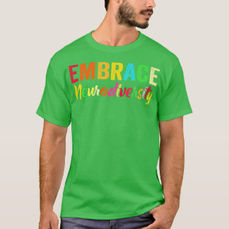 ADHD Autism ASD Embrace Neurodiversity Premium  T-Shirt