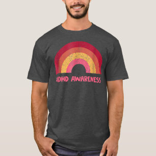 ADHD Awareness 70s Vintage Awareness Men Women Fun T-Shirt