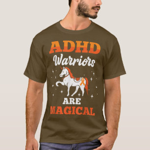 ADHD Awareness Attention Deficit Warrior Survivor  T-Shirt