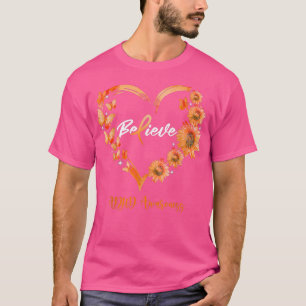 ADHD Awareness Heart Butterfly Sunflower T-Shirt