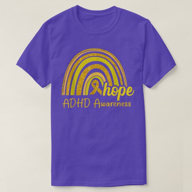 ADHD Awareness Hope Rainbow  T-Shirt (Design Front)