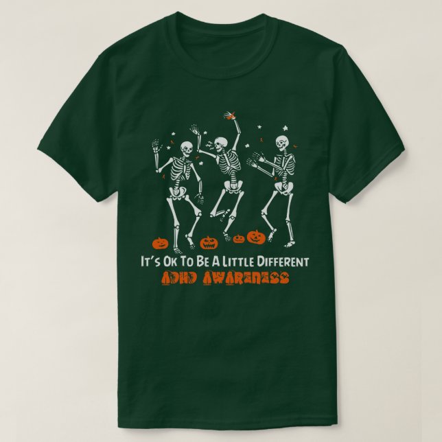 ADHD Awareness Its Ok To Be A Little Different Dan T-Shirt (Design Front)