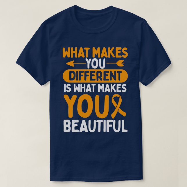 ADHD Awareness Makes you different beautiful T-Shirt (Design Front)