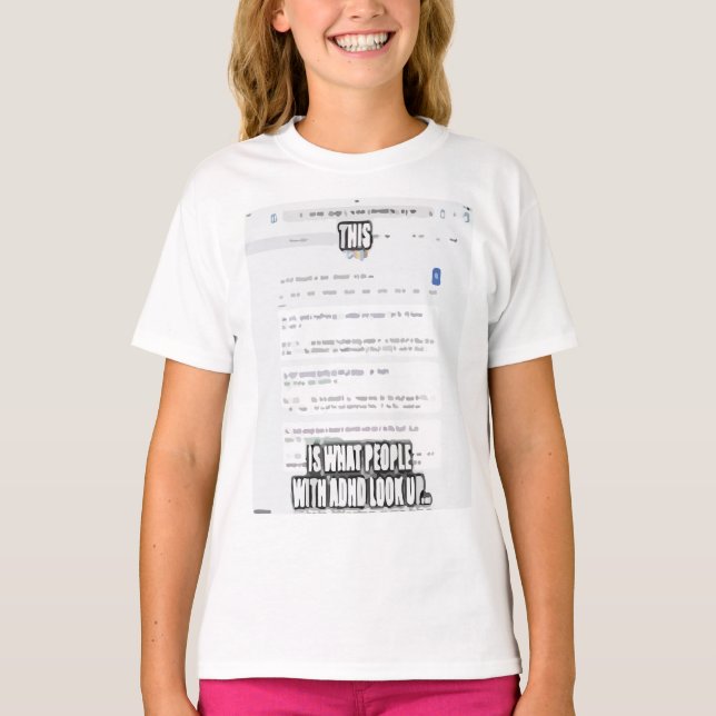 ADHD Awareness Merch T-Shirt (Front)