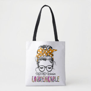ADHD Awareness Ribbon Support Gifts Tote Bag