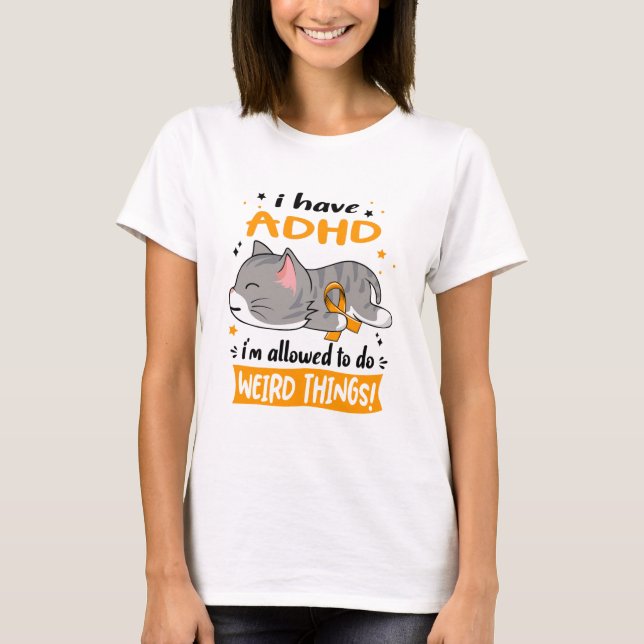 ADHD Awareness Support ADHD Gifts T-Shirt (Front)