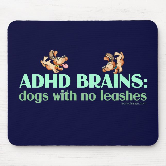 ADHD BRAINS MOUSE PAD (Front)