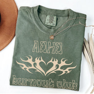 ADHD Burnout Club AuDHD Overstimulated Mum T-Shirt