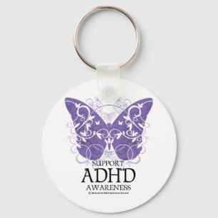 ADHD Butterfly Key Ring