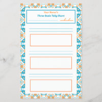 ADHD Girl’s Goal Habit Tracker Tally Chart Fridge