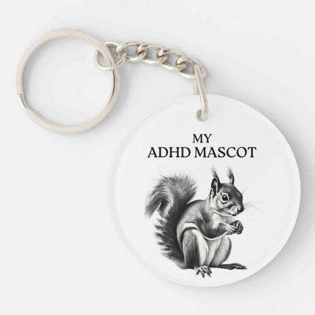 ADHD humor keychain (Front)