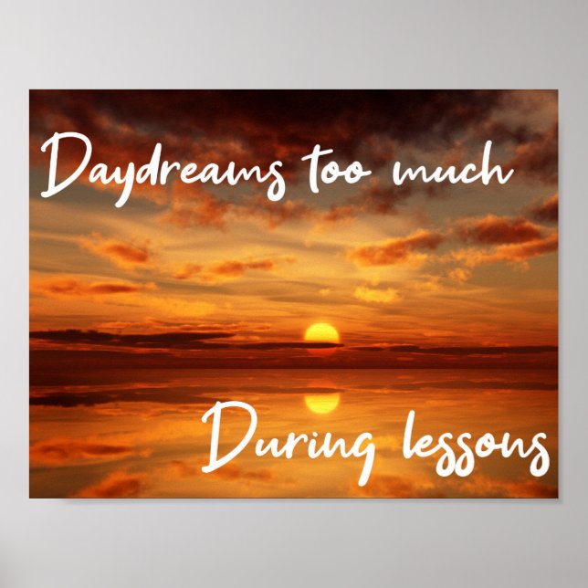 ADHD inspo poster Daydream  (Front)