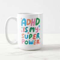 ADHD is my Superpower Cheerful Fun Bubble Letters