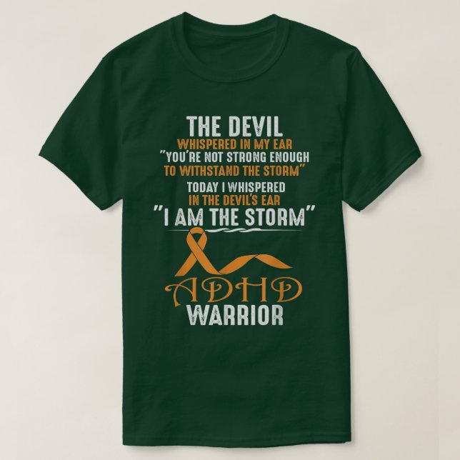 ADHD Neurodiversity Awareness I Whispered I Am the T-Shirt (Design Front)