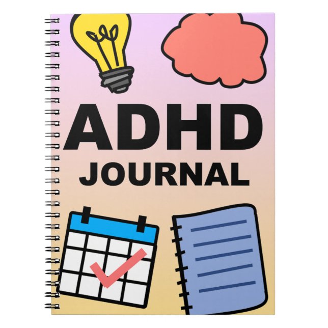 ADHD Notebook Journal – Focus, Track & Reflect (Front)