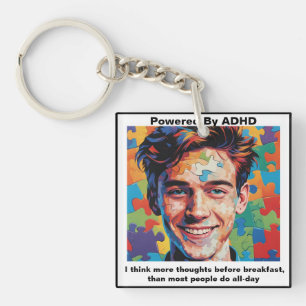 ADHD Quotes.  Key Ring