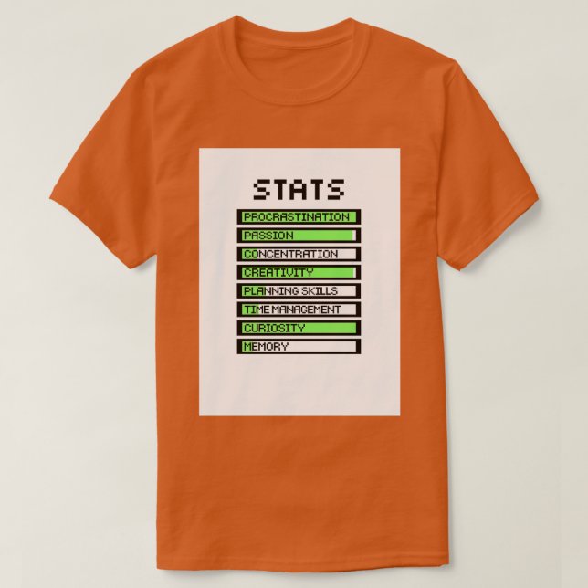 ADHD Stats 2 T-Shirt (Design Front)